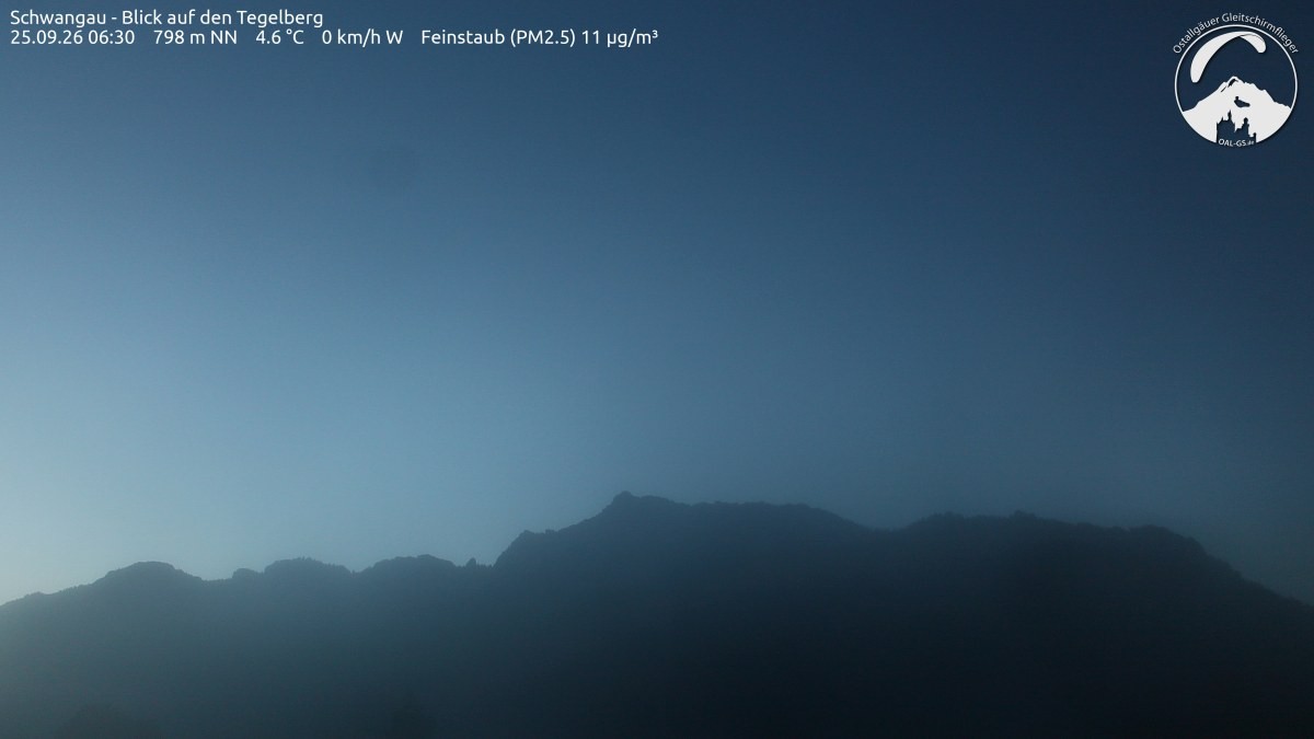 Archiv Foto Webcam Schwangau: Tegelberg-Blick