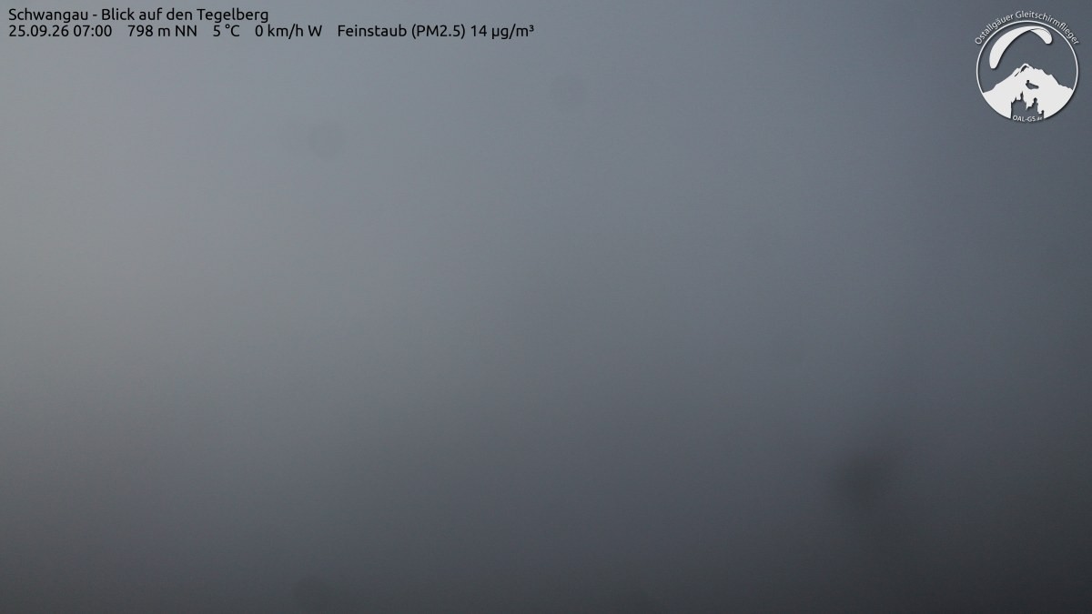 Archiv Foto Webcam Schwangau: Tegelberg-Blick