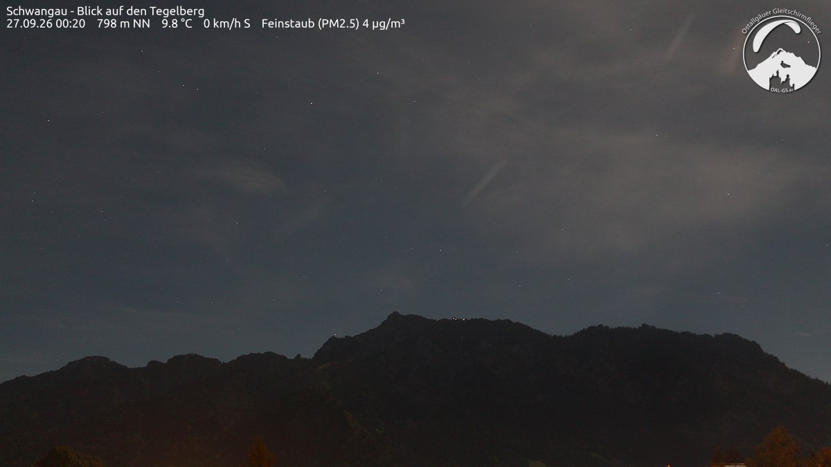 Archiv Foto Webcam Schwangau: Tegelberg-Blick