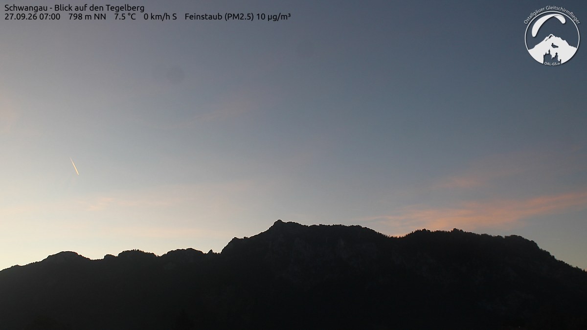 Archiv Foto Webcam Schwangau: Tegelberg-Blick