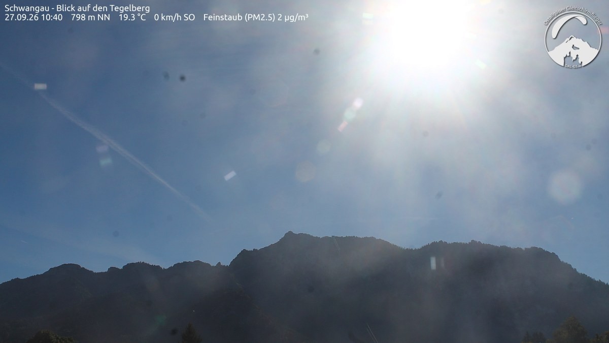 Archiv Foto Webcam Schwangau: Tegelberg-Blick