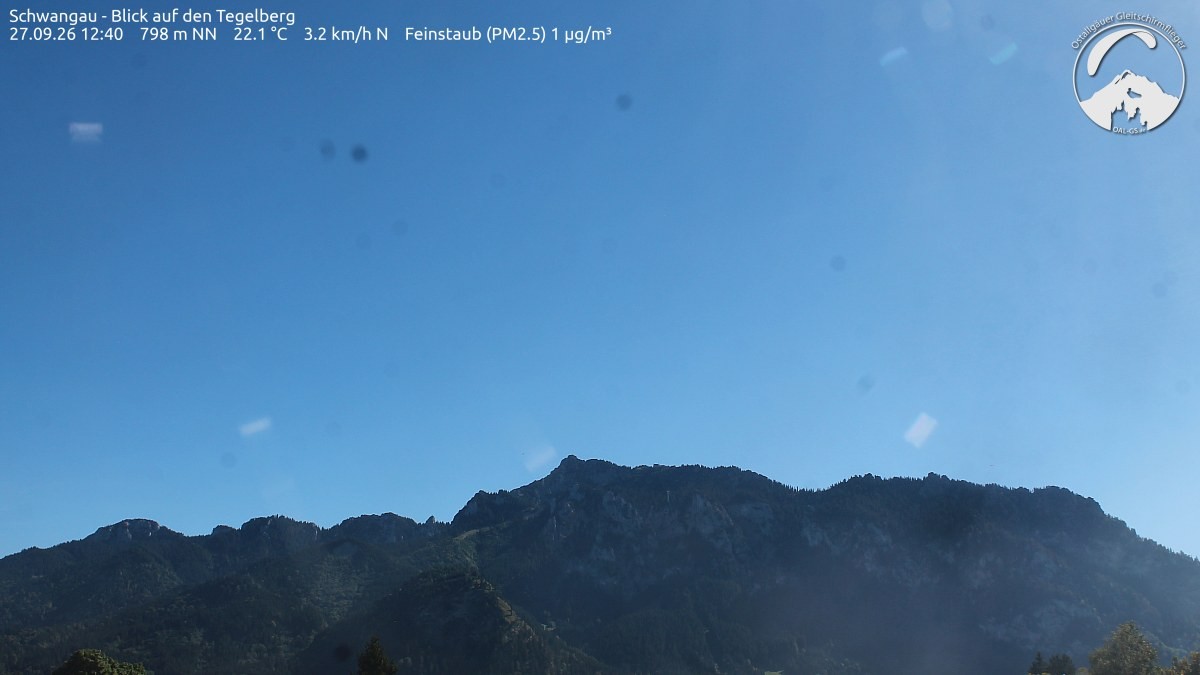 Archiv Foto Webcam Schwangau: Tegelberg-Blick