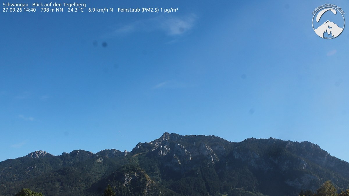 Archiv Foto Webcam Schwangau: Tegelberg-Blick