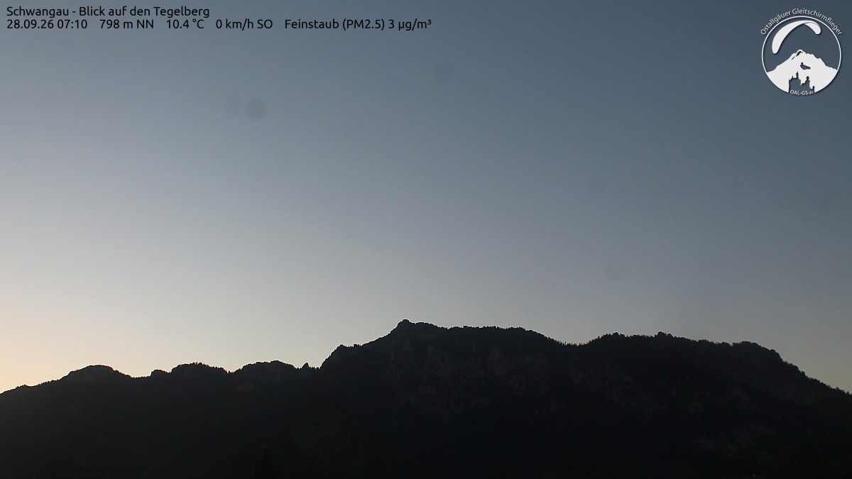 Archiv Foto Webcam Schwangau: Tegelberg-Blick
