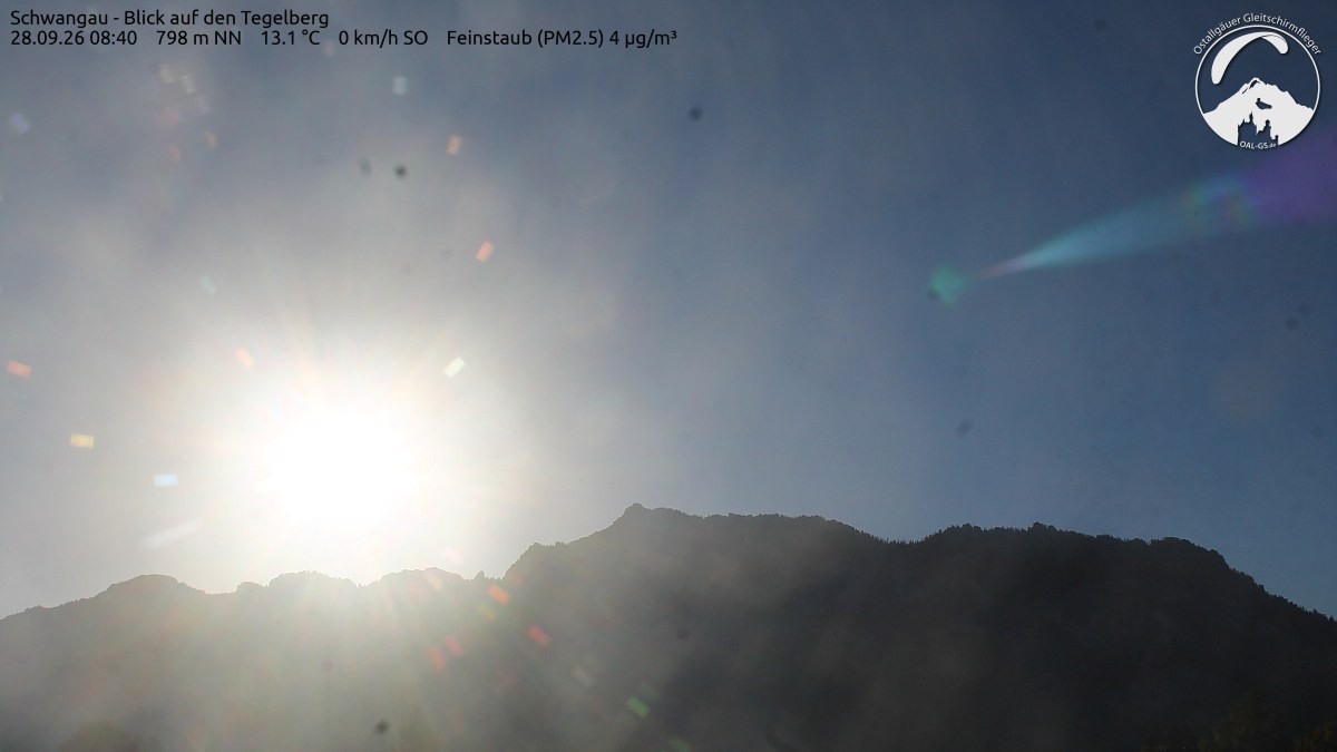 Archiv Foto Webcam Schwangau: Tegelberg-Blick
