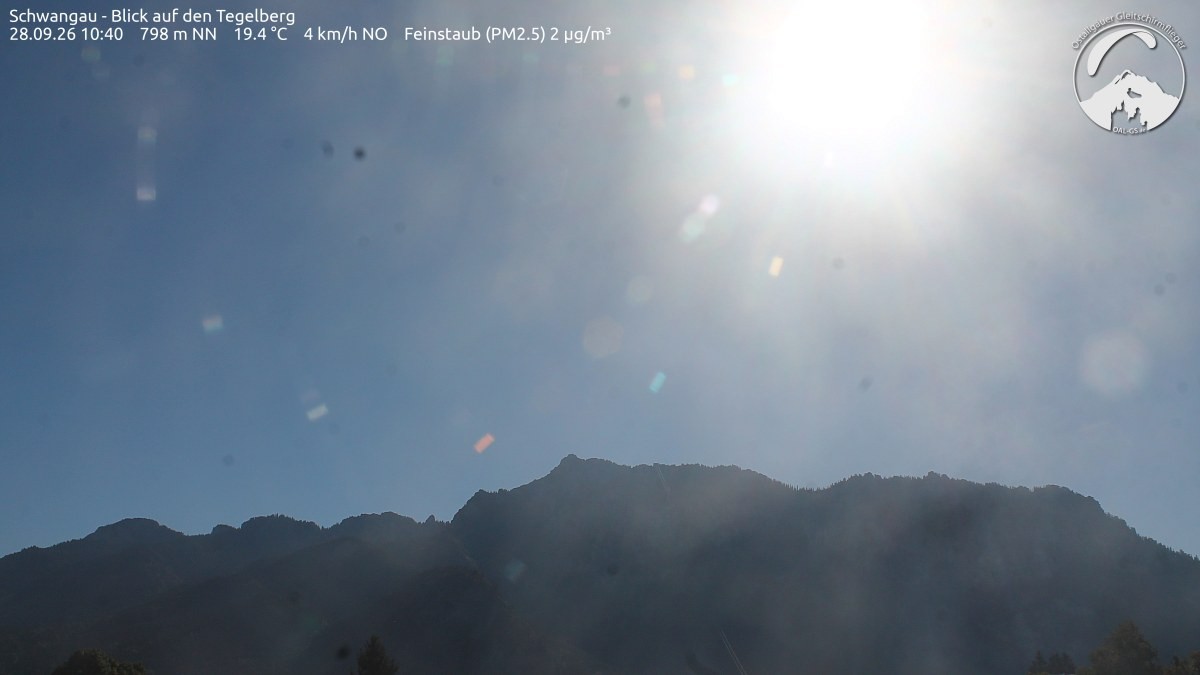 Archiv Foto Webcam Schwangau: Tegelberg-Blick