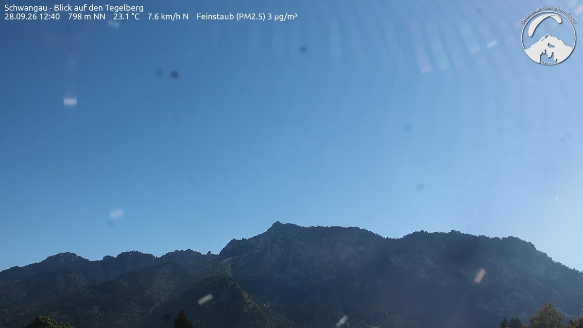 Archiv Foto Webcam Schwangau: Tegelberg-Blick