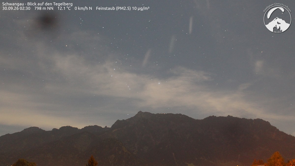 Archiv Foto Webcam Schwangau: Tegelberg-Blick