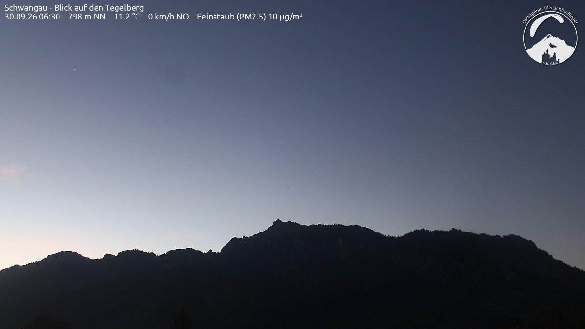 Archiv Foto Webcam Schwangau: Tegelberg-Blick