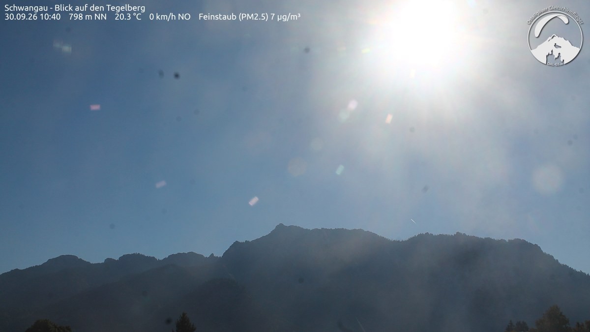Archiv Foto Webcam Schwangau: Tegelberg-Blick