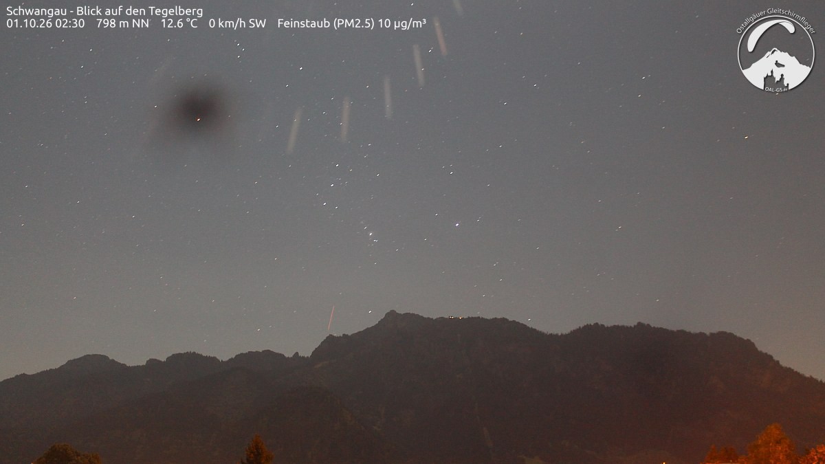 Archiv Foto Webcam Schwangau: Tegelberg-Blick