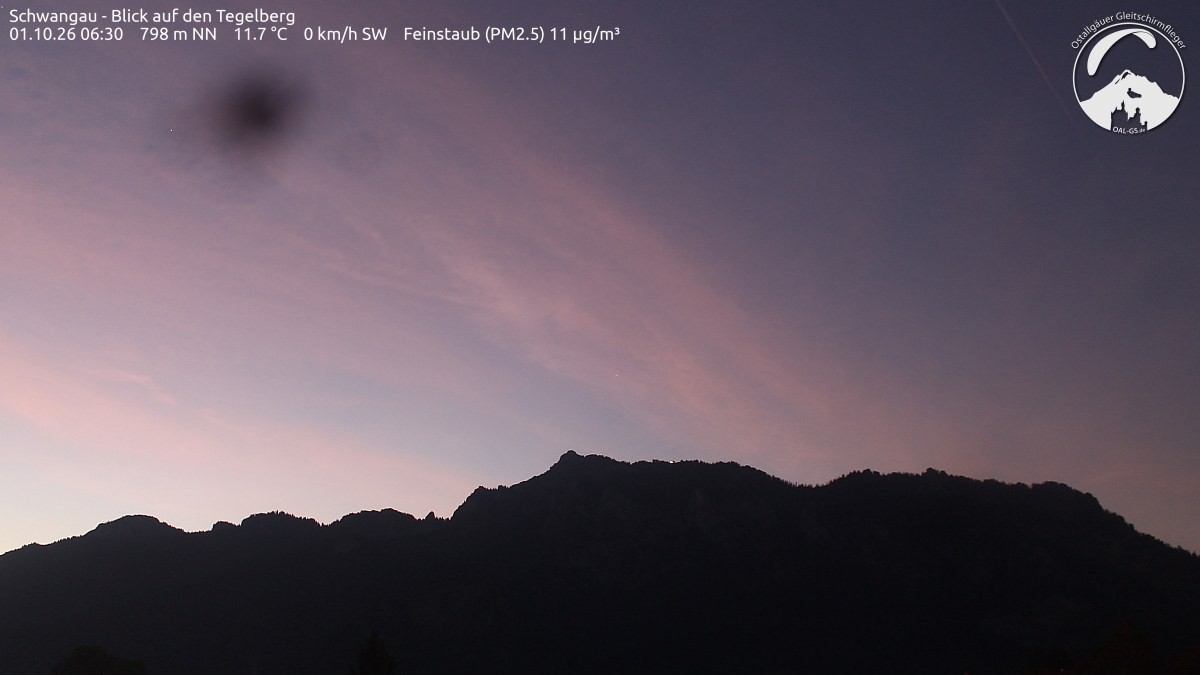 Archiv Foto Webcam Schwangau: Tegelberg-Blick