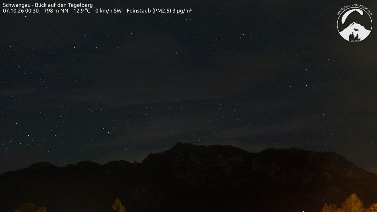 Archiv Foto Webcam Schwangau: Tegelberg-Blick