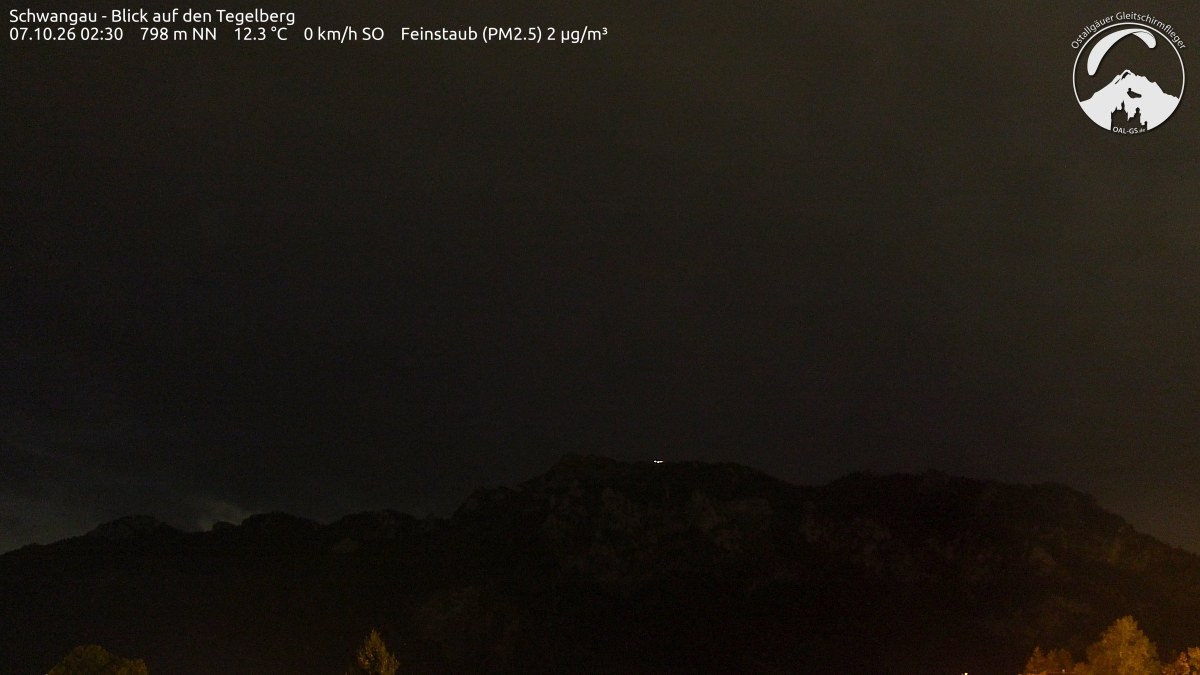 Archiv Foto Webcam Schwangau: Tegelberg-Blick
