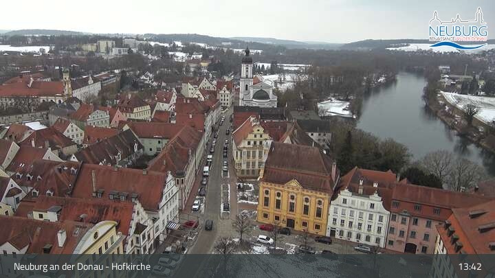 Archiv Foto Webcam Neuburg an der Donau - Hofkirche