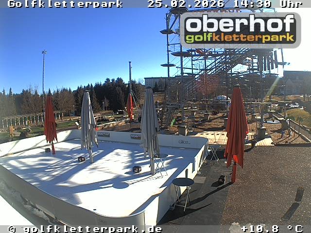 Archiv Foto Webcam Golfkletterpark Oberhof - AdventureGolf und Kletterpark