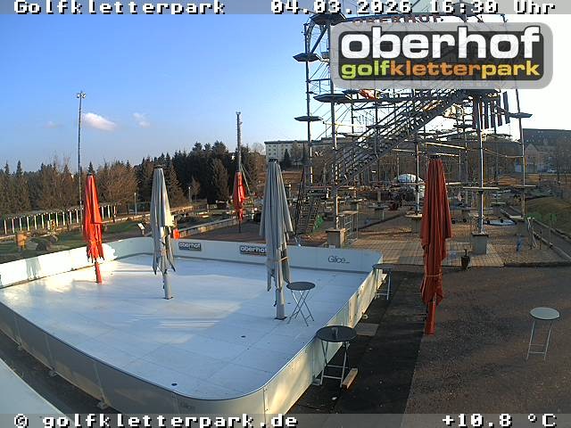 Archiv Foto Webcam Golfkletterpark Oberhof - AdventureGolf und Kletterpark