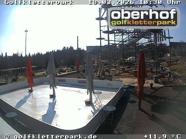 Archiv Foto Webcam Golfkletterpark Oberhof - AdventureGolf und Kletterpark