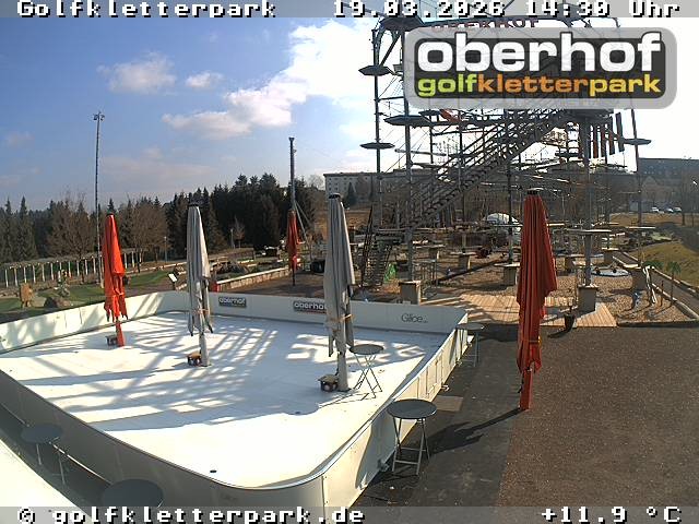 Archiv Foto Webcam Golfkletterpark Oberhof - AdventureGolf und Kletterpark