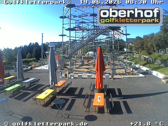 Archiv Foto Webcam Golfkletterpark Oberhof - AdventureGolf und Kletterpark