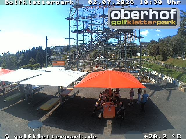Archiv Foto Webcam Golfkletterpark Oberhof - AdventureGolf und Kletterpark