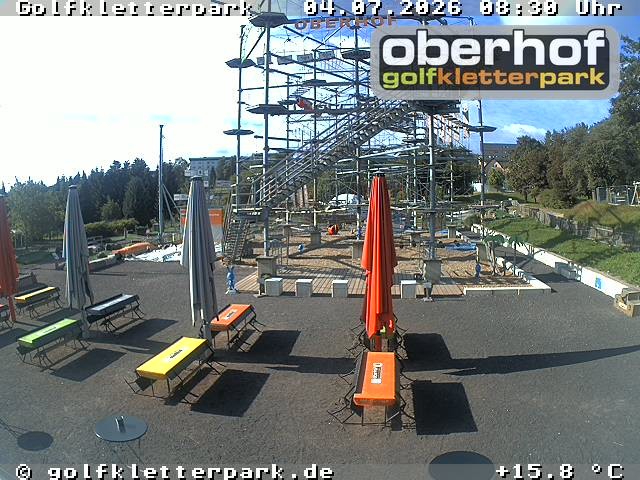 Archiv Foto Webcam Golfkletterpark Oberhof - AdventureGolf und Kletterpark