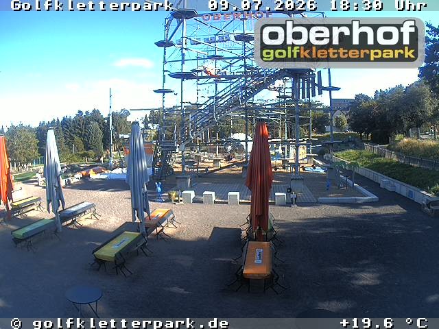 Archiv Foto Webcam Golfkletterpark Oberhof - AdventureGolf und Kletterpark