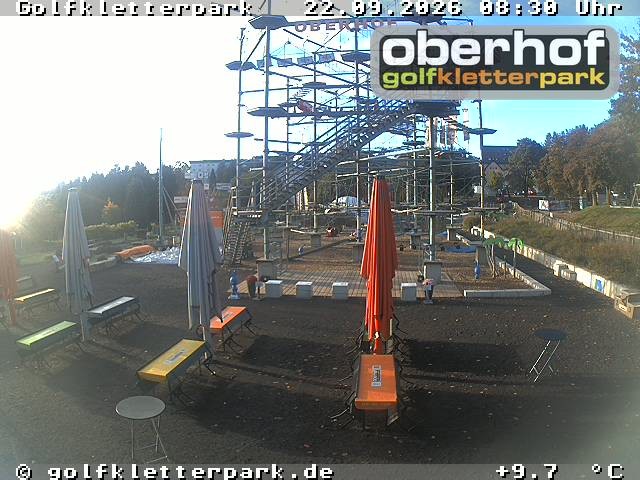 Archiv Foto Webcam Golfkletterpark Oberhof - AdventureGolf und Kletterpark
