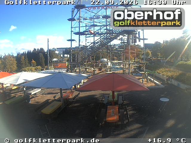 Archiv Foto Webcam Golfkletterpark Oberhof - AdventureGolf und Kletterpark