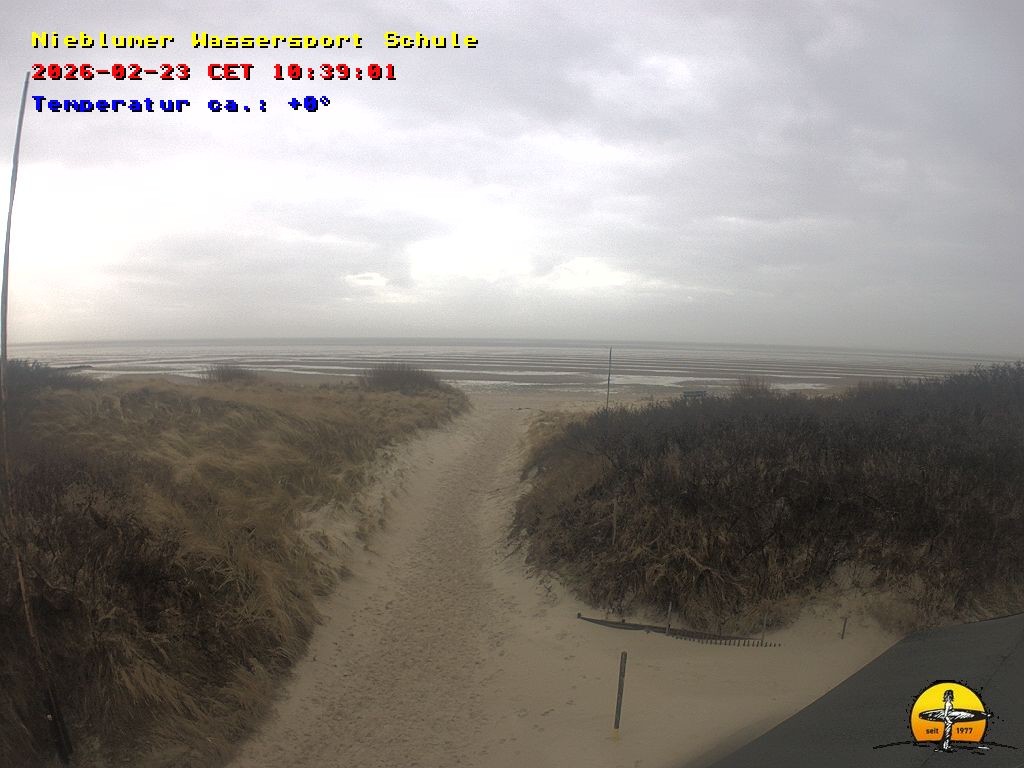 Archiv Foto Webcam Föhr: Nieblumer Wassersport Schule