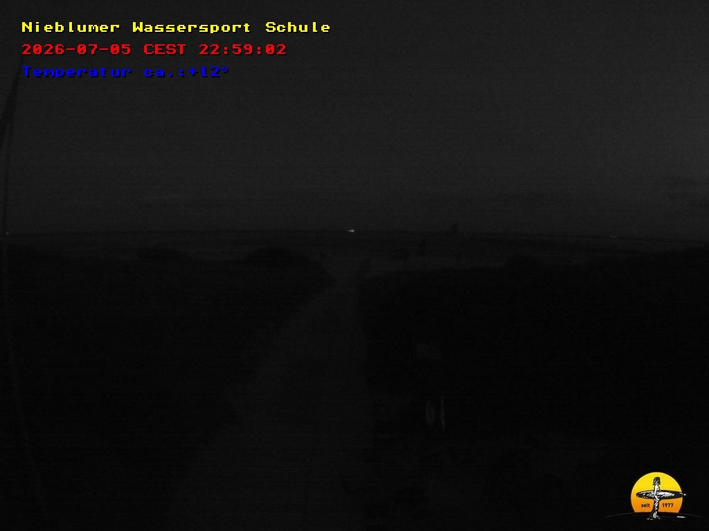 Archiv Foto Webcam Föhr: Nieblumer Wassersport Schule