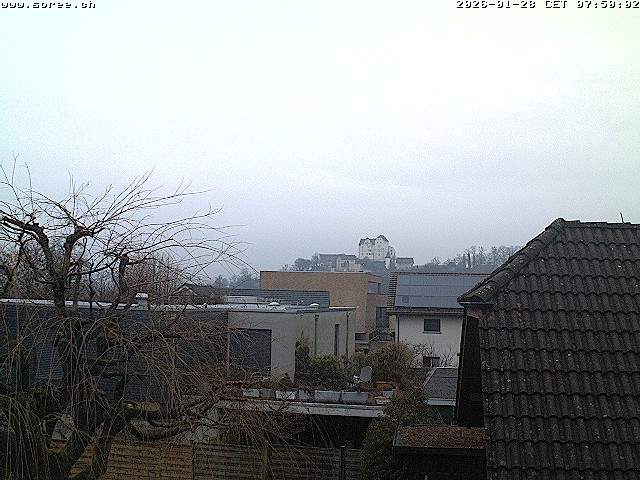 Archiv Foto Webcam Möriken: Blick auf Schloss Wildegg