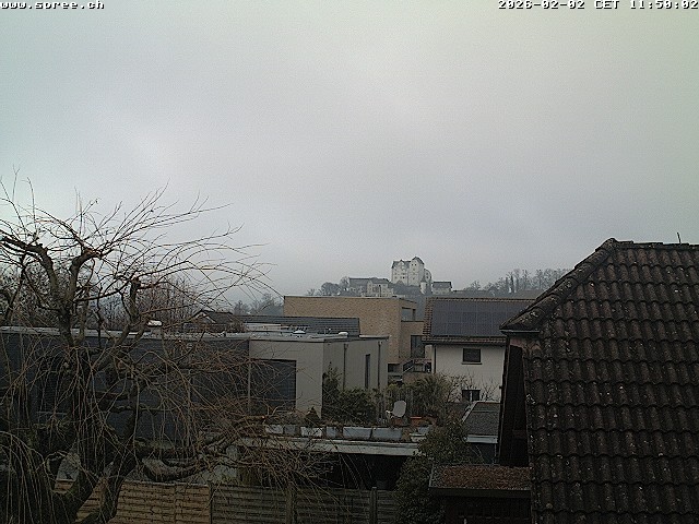 Archiv Foto Webcam Möriken: Blick auf Schloss Wildegg