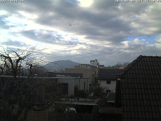 Archiv Foto Webcam Möriken: Blick auf Schloss Wildegg