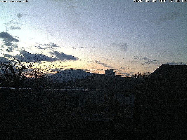 Archiv Foto Webcam Möriken: Blick auf Schloss Wildegg