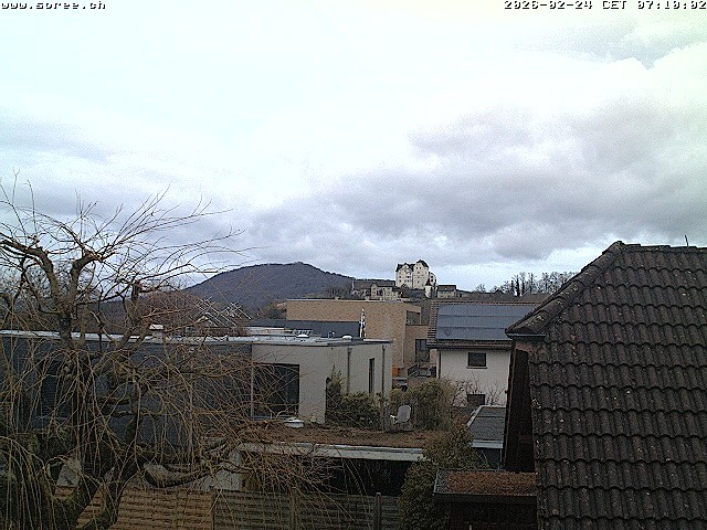 Archiv Foto Webcam Möriken: Blick auf Schloss Wildegg