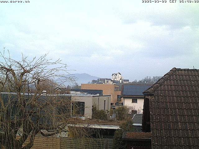 Archiv Foto Webcam Möriken: Blick auf Schloss Wildegg