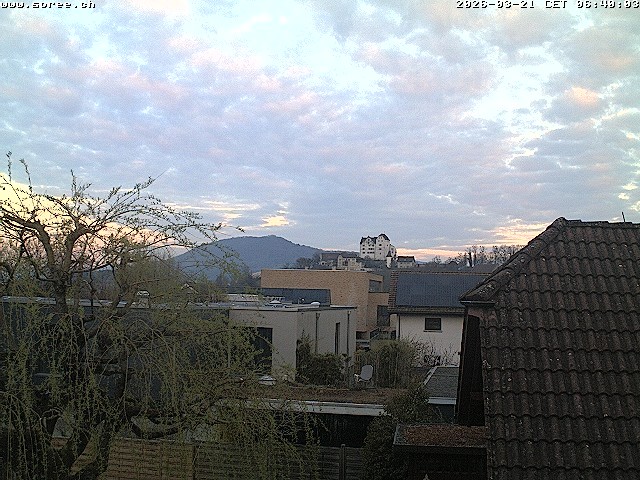 Archiv Foto Webcam Möriken: Blick auf Schloss Wildegg