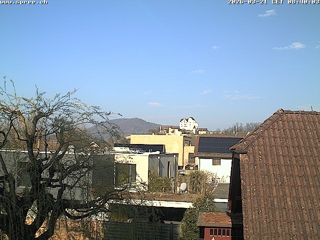 Archiv Foto Webcam Möriken: Blick auf Schloss Wildegg