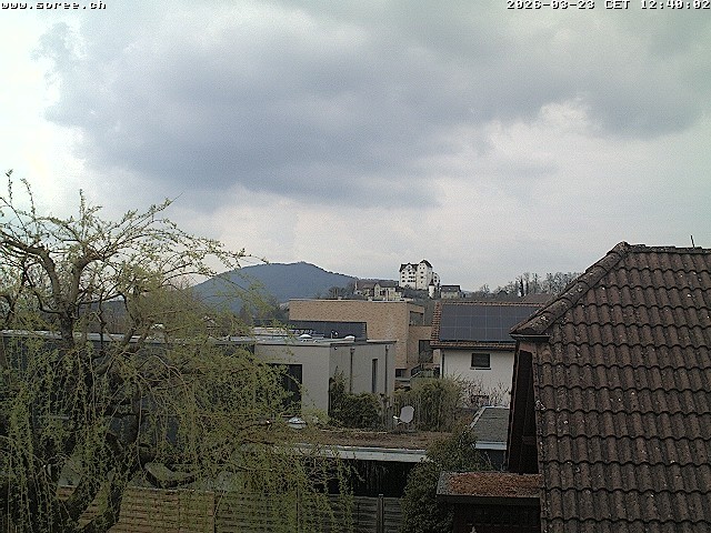 Archiv Foto Webcam Möriken: Blick auf Schloss Wildegg