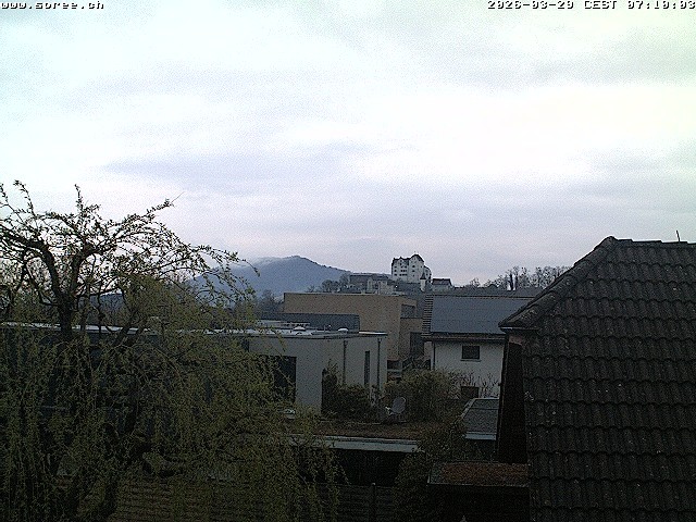 Archiv Foto Webcam Möriken: Blick auf Schloss Wildegg