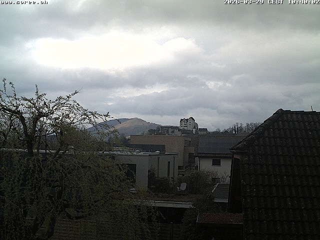Archiv Foto Webcam Möriken: Blick auf Schloss Wildegg