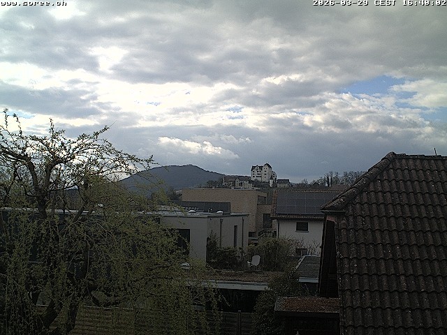 Archiv Foto Webcam Möriken: Blick auf Schloss Wildegg