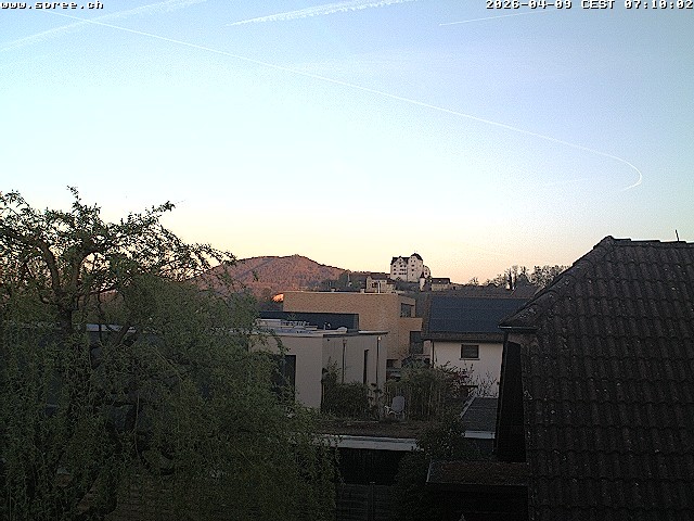 Archiv Foto Webcam Möriken: Blick auf Schloss Wildegg