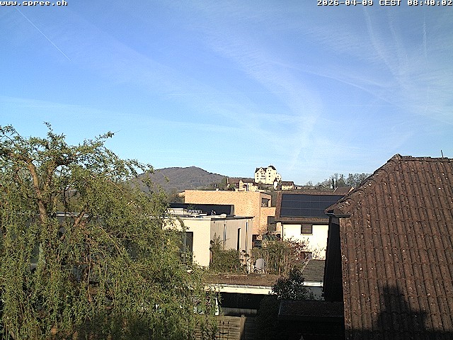 Archiv Foto Webcam Möriken: Blick auf Schloss Wildegg
