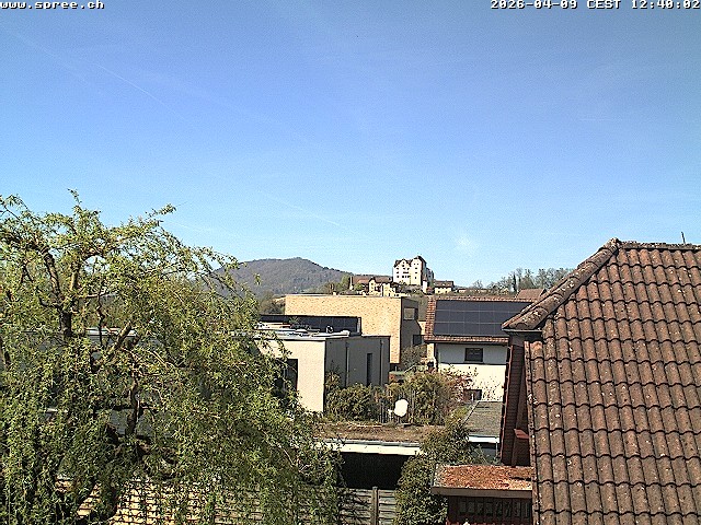 Archiv Foto Webcam Möriken: Blick auf Schloss Wildegg
