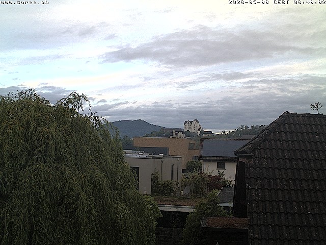 Archiv Foto Webcam Möriken: Blick auf Schloss Wildegg