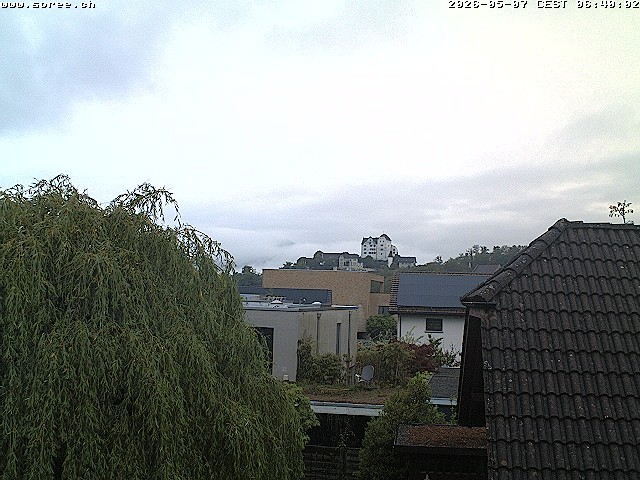 Archiv Foto Webcam Möriken: Blick auf Schloss Wildegg