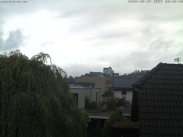 Archiv Foto Webcam Möriken: Blick auf Schloss Wildegg