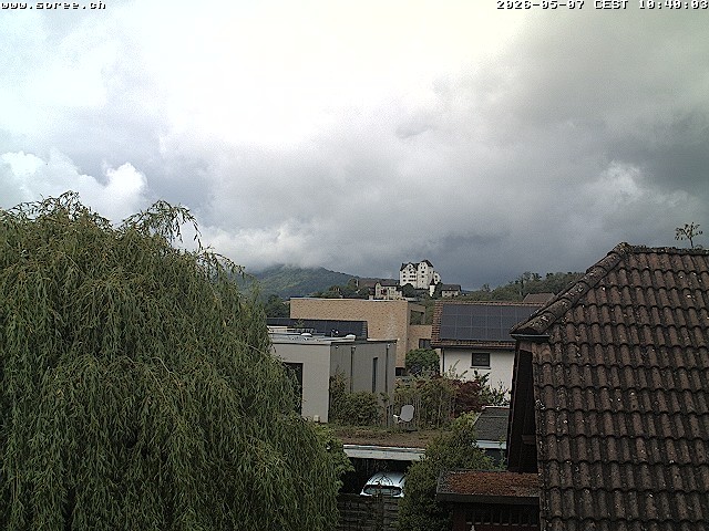 Archiv Foto Webcam Möriken: Blick auf Schloss Wildegg